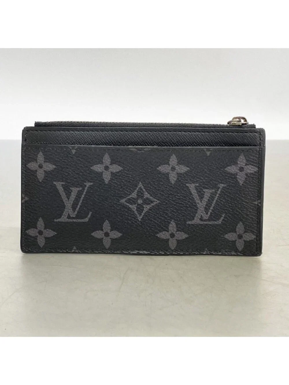 Louis Vuitton Coin Case Monogram Eclipse Card Holder Black